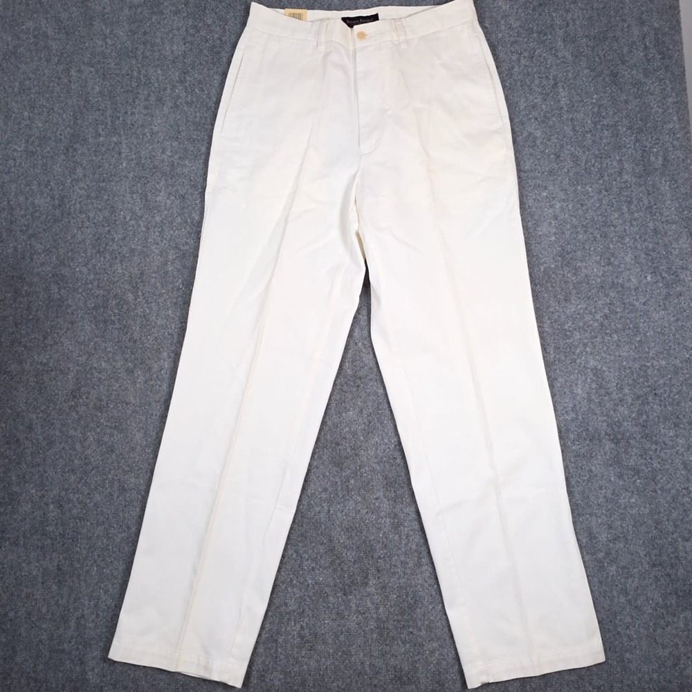 NWT Banana Republic Hacking Chino Pants Mens 30x31 Beige Flat Front READ